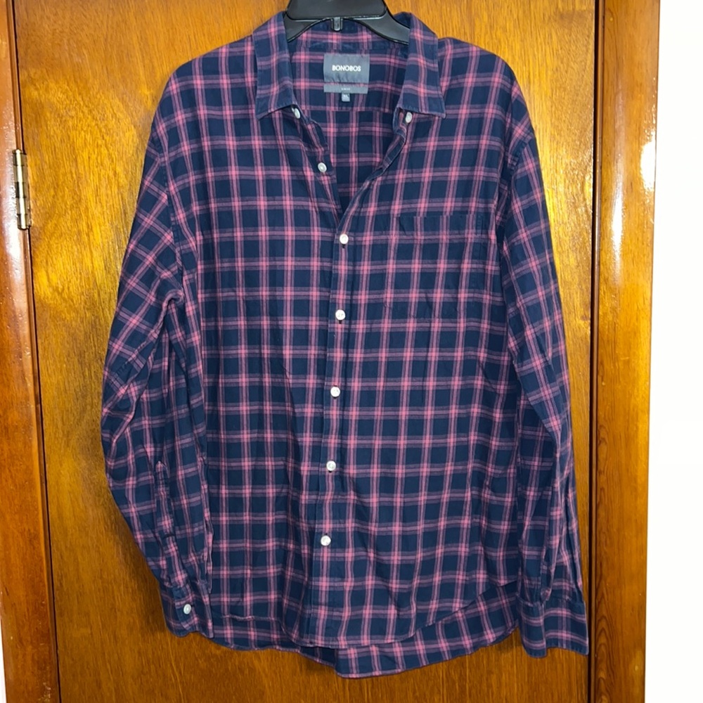 Bonobos Button Down Shirt Size XXL Slim Fit